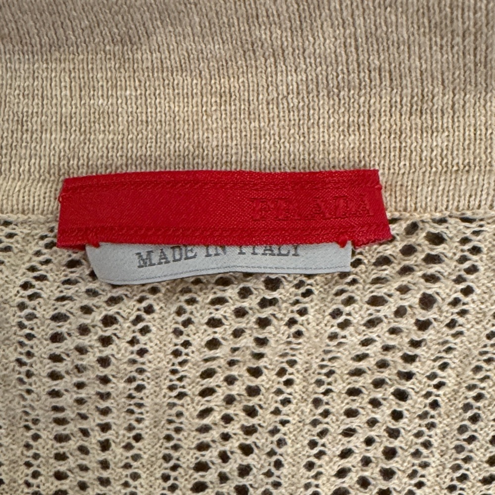 Prada Beige and Red Knit Detail - Picture 2 of 4